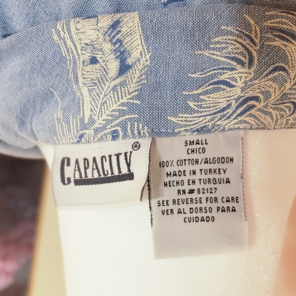 Blue Hawaiian Print Maxi Dress - Picture 8 of 8